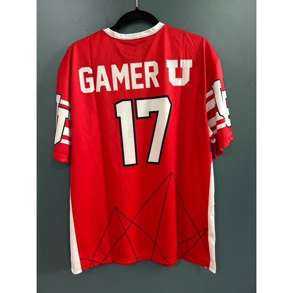 NEW Utah Esports Red & White Jersey Gamer U 17 Large "The Victory" 100% Polyeste - Picture 2 of 3